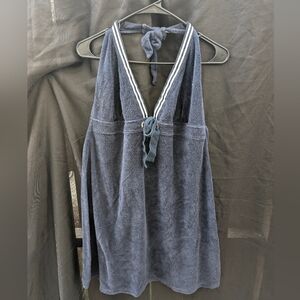 Vintage Tommy Hilfiger Neck Tie Front Dress (Beach Cover up)